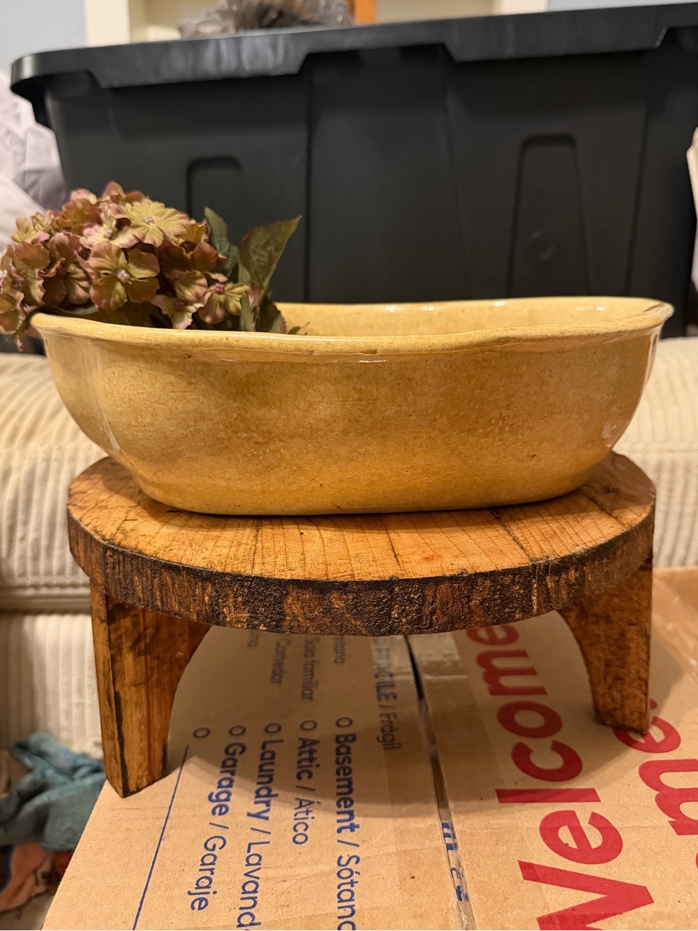 Wavy Vintage Pottery Bowl